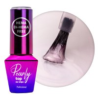 Top Coat Pearly Molly Lac fara HEMA- WhitiPink 10gr - PEF-WP - Everin.ro - 1