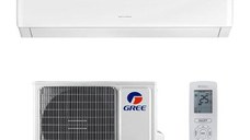 Aparat de aer conditionat Gree Pulsar R32 Inverter GWH12AGBXB-K6DNA1A, model 2024, 12000 BTU, A++/A+, Wi-Fi, Kit instalare inclus, I Feel, Cold Plasma, Afisaj LED (Alb)