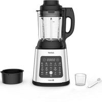 Blender Tefal PerfectMix Cook BL83SD30, 1400W, capacitate 1.75L, viteza variabila, 10 programe pentru retete calde si reci, functie de gatire la aburi, functie de maruntire a ghetii, lame detasabile Powelix (Argintiu/Negru) - 1