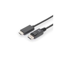 Cablu Assmann AK-340303-020-S, Displayport/HDMI, 2m, Negru - 1