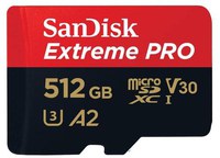 Card de memorie SanDisk Extreme PRO microSDXC SDSQXCD-512G-GN6MA, 512GB, A2, UHS-I U3, V30 + Adaptor SD - 1