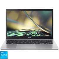 Laptop Acer 15.6'' Aspire 3 A315-59, FHD, Procesor Intel® Core™ i3-1215U (10M Cache, up to 4.40 GHz, with IPU), 8GB DDR4, 512GB SSD, GMA UHD, No OS, Argintiu - 1