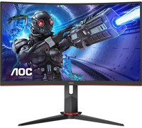 Monitor Gaming VA LED AOC 31.5inch C32G2ZE/BK, Full HD (1920 x 1080), HDMI, DisplayPort, Ecran curbat, 240 Hz, 1 ms (Negru/Rosu) - 1