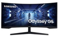 Monitor Gaming VA LED Samsung 34inch LC34G55TWWPXEN, WQHD (3440 x 1440), HDMI, DisplayPort, AMD FreeSync, Ecran Curbat, 165 Hz, 1 ms (Negru) - 1