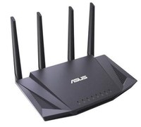 Router Wireless ASUS RT-AX58U, Gigabit, Dual Band, 3000 Mbps, 4 Antene externe (Negru) - 1