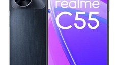 Telefon Mobil Realme C55, Procesor Mediatek Helio G88 Octa Core, IPS LCD Capacitive touchscreen 6.72inch, 6GB RAM, 128GB Flash, Camera Duala 64+2MP, Wi-Fi, 4G, Dual Sim, Android (Negru)