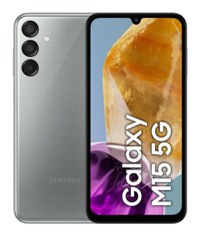 Telefon mobil Samsung Galaxy M15, Procesor Mediatek Dimensity 6100+, Super AMOLED Capacitiv touchscreen 6.5inch, 4GB RAM, 128GB Flash, Camera Tripla 50+5+2MP, 5G, Wi-Fi, Dual SIM, Android (Gri) - 1