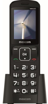 Telefon Seniori MaxComm Comfort MM32D, 2.4inch, Single SIM (Negru) - 1