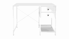 Birou Lenon RF212002, alb, 106,5x45x73 cm