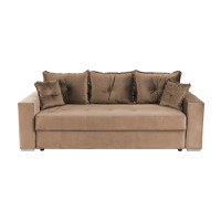 Canapea ARISSA extensibila, 3 locuri, cu arcuri, bej, 235x110x77 cm - 1