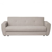 Canapea BELLA extensibila, 3 locuri, cu arcuri si lada depozitare, gri, 230x85x85 cm - 1