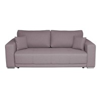 Canapea BERNA B extensibila, 3 locuri, cu arcuri si lada depozitare, gri maroniu, 238x108x77 cm - 1