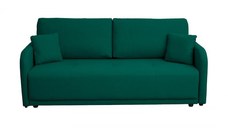 Canapea BERNA S extensibila, 3 locuri, cu arcuri si lada depozitare, verde inchis, 210x110x90 cm