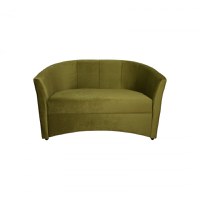 Canapea CAFENEA fixa, 2 locuri, verde, 145x60x80 cm - 1