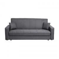 Canapea CORINNE II extensibila, 3 locuri, cu lada depozitare, gri inchis, 220x90x96 cm - 1