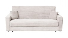 Canapea CORINNE LUX extensibila, 3 locuri, cu lada depozitare, bej, 220x90x96 cm