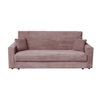 Canapea CORINNE LUX extensibila, 3 locuri, cu lada depozitare, roz pudra, 220x90x96 cm - 1