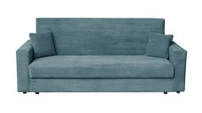 Canapea CORINNE LUX extensibila, 3 locuri, cu lada depozitare, turcoaz, 220x90x96 cm