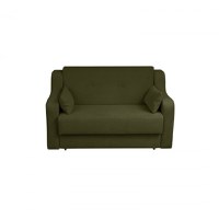 Canapea GINA II extensibila, 2 locuri, cu arcuri si lada depozitare, verde inchis, 155x100x95 cm - 1