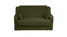 Canapea GINA II extensibila, 2 locuri, cu arcuri si lada depozitare, verde inchis, 155x100x95 cm