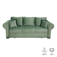 Canapea SEUL extensibila, 3 locuri, cu arcuri si lada depozitare, verde, 250x105x100 cm - 1