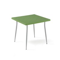 Masa de gradina CARMEN, model ratan, verde, 80x80 cm - 1