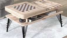 Masuta cafea TABLE, bej, 103x59x50 cm