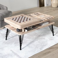 Masuta cafea TABLE, bej, 103x59x50 cm - 1