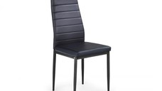 Scaun CHAIR K70, tapitat, negru, 41x50x98 cm