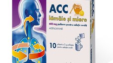 ACC aroma lamaie si miere 600mg pulbere orala x10 plicuri