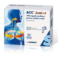 ACC Junior 100 mg/plic Pulbere pentru Solutie Orala 20 plicuri - 1