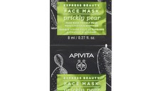 Apivita Express Masca de Fata pentru Hidratare Profunda cu Extract de Cactus 2 x 8 ml