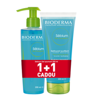 Bioderma Pachet Promo Sebium Gel Spumant 200 ml 1+1 CADOU - 1