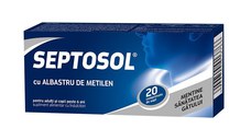 Biofarm Herbaflu Septosol cu albastru de metilen 20 comprimate de supt