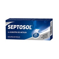 Biofarm Herbaflu Septosol cu albastru de metilen 20 comprimate de supt - 1