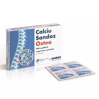 Calciu Sandoz Osteo 1000 mg/880 UI 30 comprimate masticabile Sandoz - 1