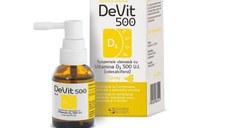 DeVit 500 suspensie uleioasa Vitamina D3 500UI spray 20ml