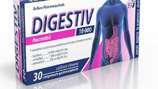 Digestiv - Pancreatina 10.000UI, 30 comprimate Balkan Pharmaceuticals