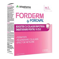 Forcapil Forderm Booster cu Colagen 10 fiole buvabile - 1