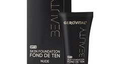 Gerovital Beauty Fond de ten cu acid hialuronic si vitamina E SPF10 Nude 30 ml