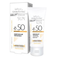 Gerovital H3 Derma+ Sun Crema fata anti-imbatranire SPF 50 tenta naturala 50ml - 1