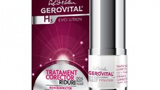 Gerovital H3 Evolution Tratament Corector Riduri - Ochi, Buze, Frunte 15ml