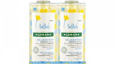 Klorane Bebe Pachet Promotional Gel Spumant pentru par si corp 2 x 500 ml