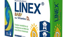 Linex Baby cu Vitamina D picaturi 8ml Sandoz