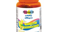 Pediakid Omega 3 pentru copii 60 jeleuri cu aroma de lamaie