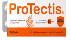 Protectis D3 800U.I. cu aroma de portocale x 10 tablete BioGaia