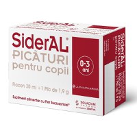 SiderAL- Picaturi pentru copii flacon 30 ml + plic 1,9 g - 1