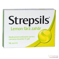 Strepsils Lemon fara zahar 24 comprimate - 2