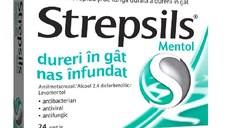 Strepsils Mentol 24 comprimate