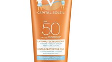 Vichy Capital Soleil Lapte de protecție pentru copii pentru fata si corp SPF 50, 300ml